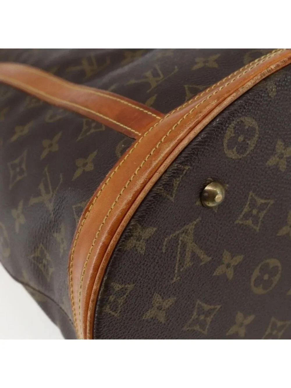 Authentic LOUIS VUITTON Monogram Bucket GM Shoulder Bag M42236 LV
